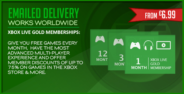 cheapest xbox live gold 12 month